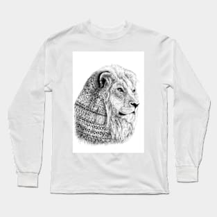 Lion with motifs Long Sleeve T-Shirt